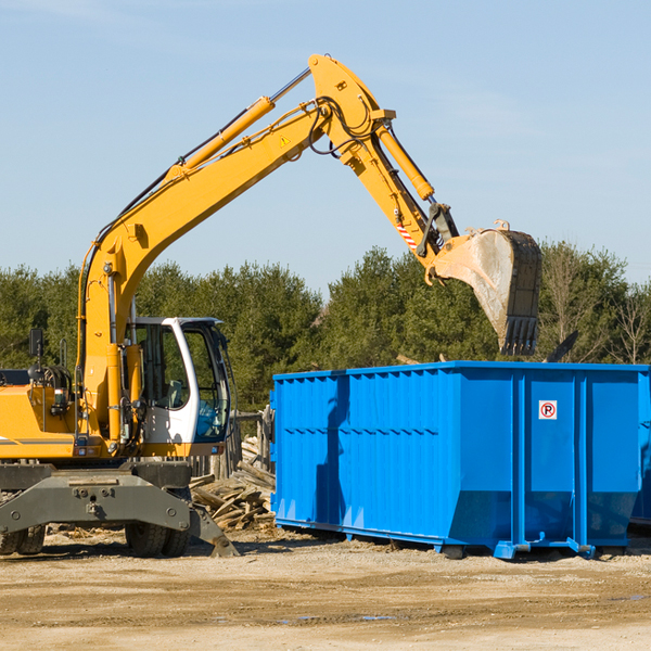 is there a minimum or maximum amount of waste i can put in a residential dumpster in Goodrich